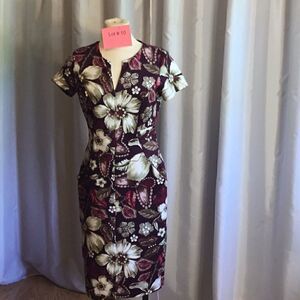 Beautiful fall dress with front zipper, skirt pockets in size 8 by ENFOCUS